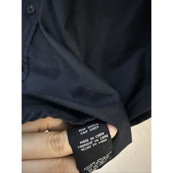 Overwatch Reaper Woven Button Up Pocketed Work Shirt Black Exclusive Size L - Picture 7 of 10